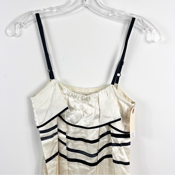 Thakoon Runway Cobalt Stripe Spaghetti Strap Layered Slip Mini Dress - Picture 3 of 10